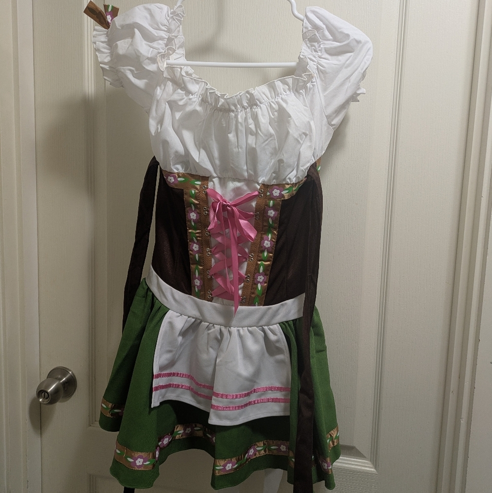 Leg Avenue Gretchen Costume Size Small Dress German Dirndl Halloween Costume